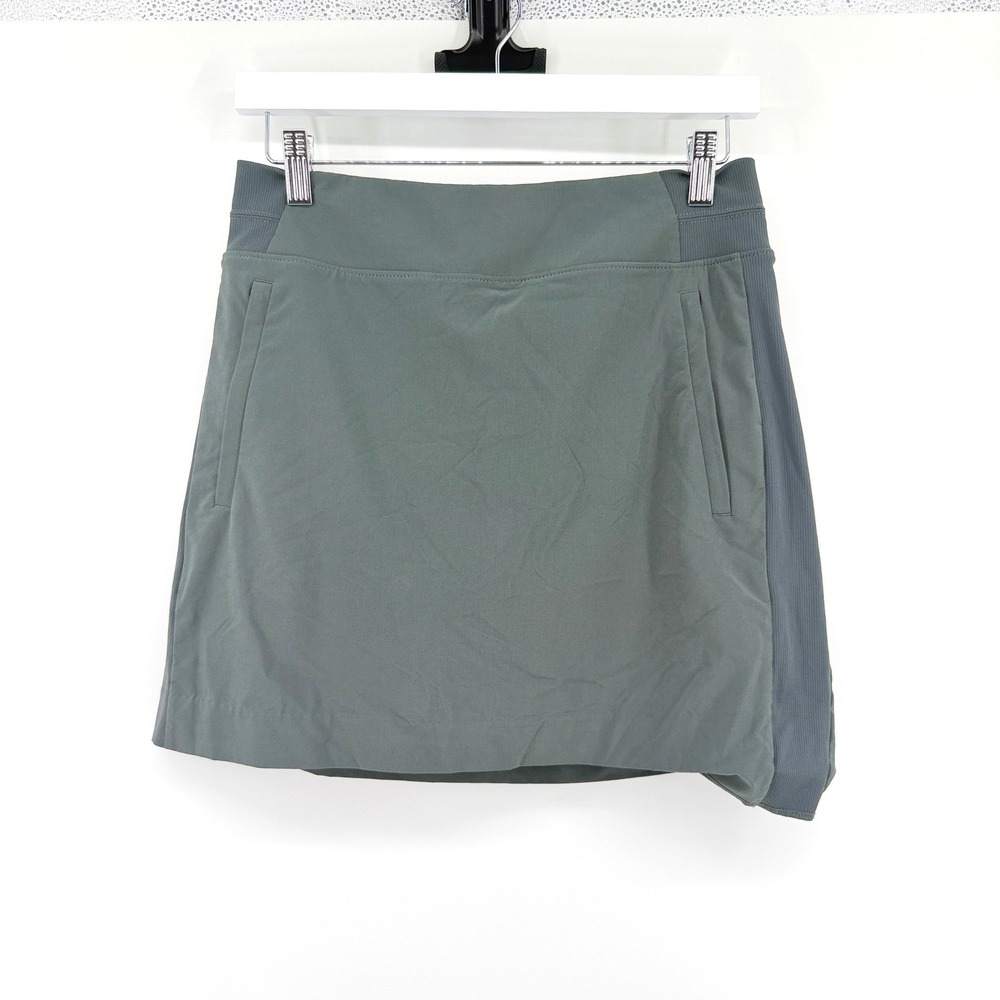 Athleta Skort Soho Skirt Built In Shorts 6 Sage‎ Green Womens Hiking Golf Tennis